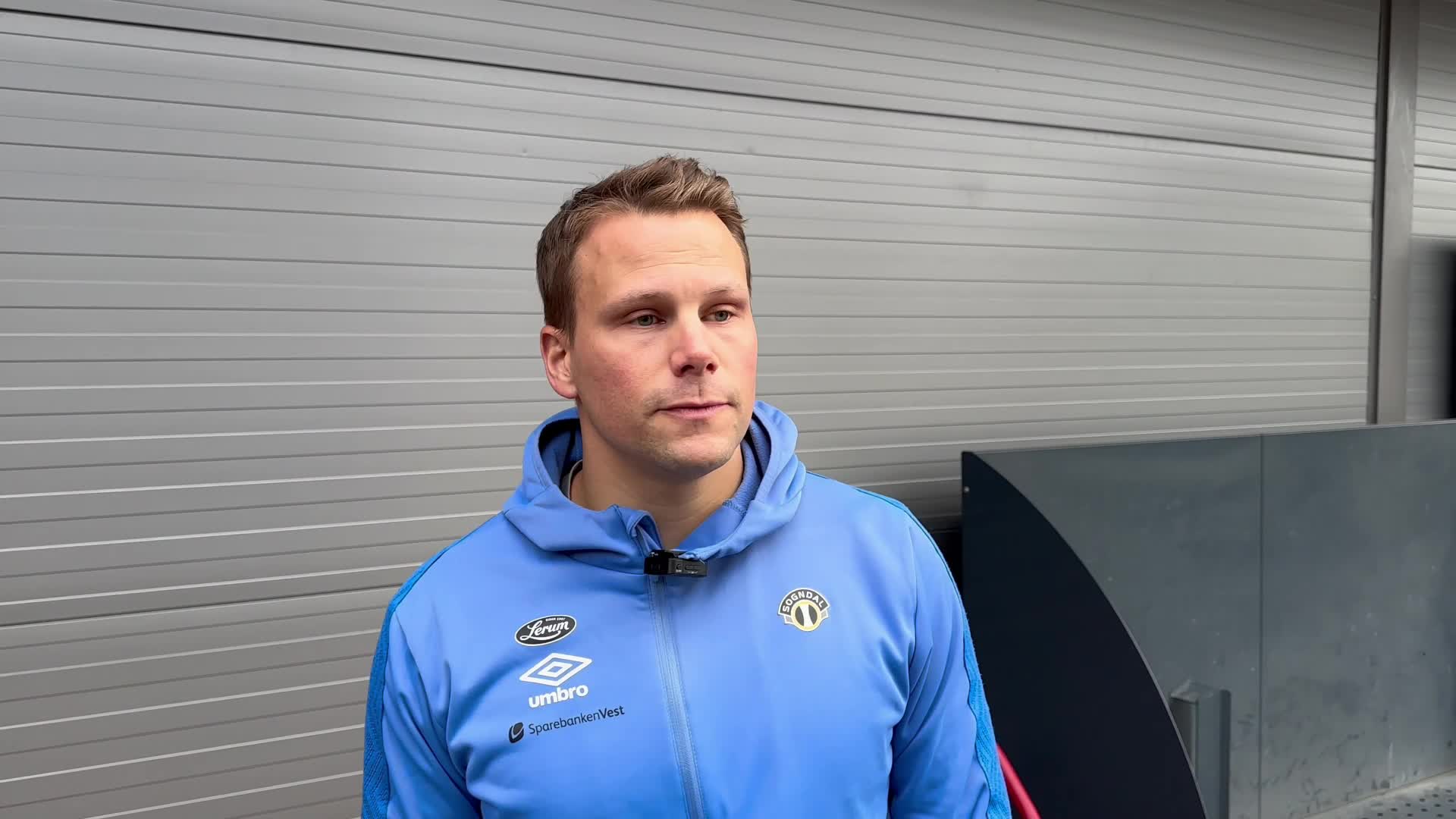 Patrik Karoliussen etter treningskamp mot Stabæk