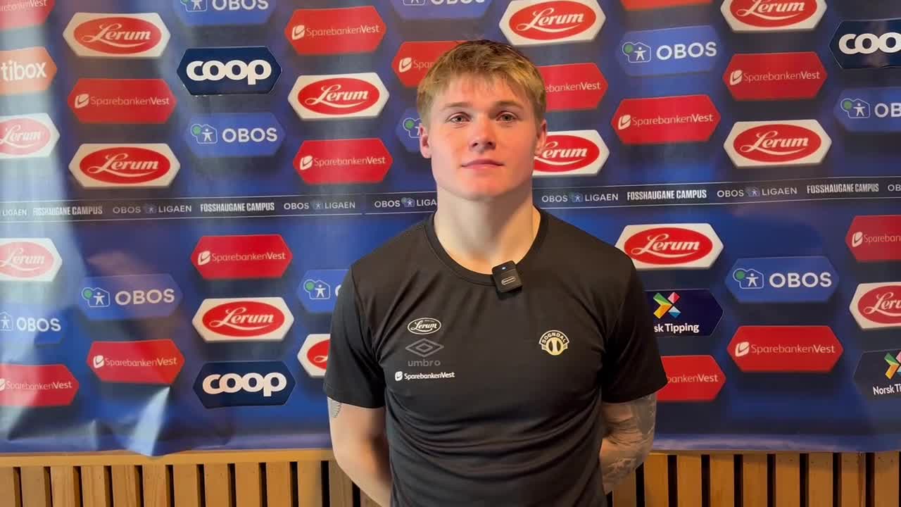 Erik Flataker før treningskampen mot Brann