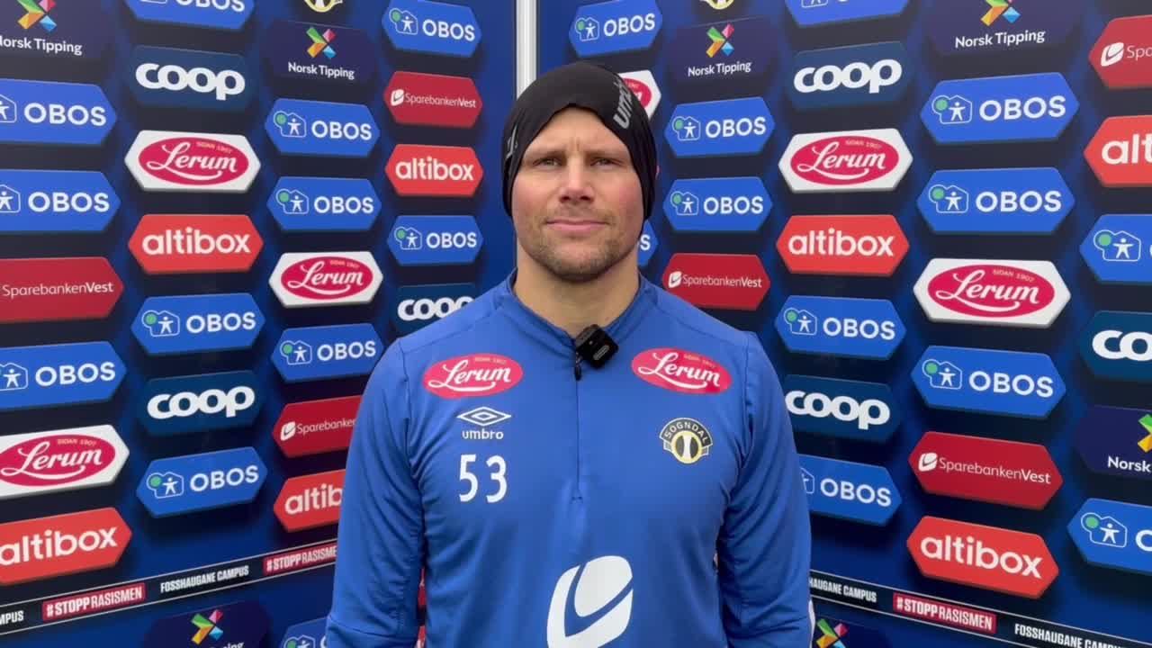 Patrik Karoliussen før generalprøven mot Åsane