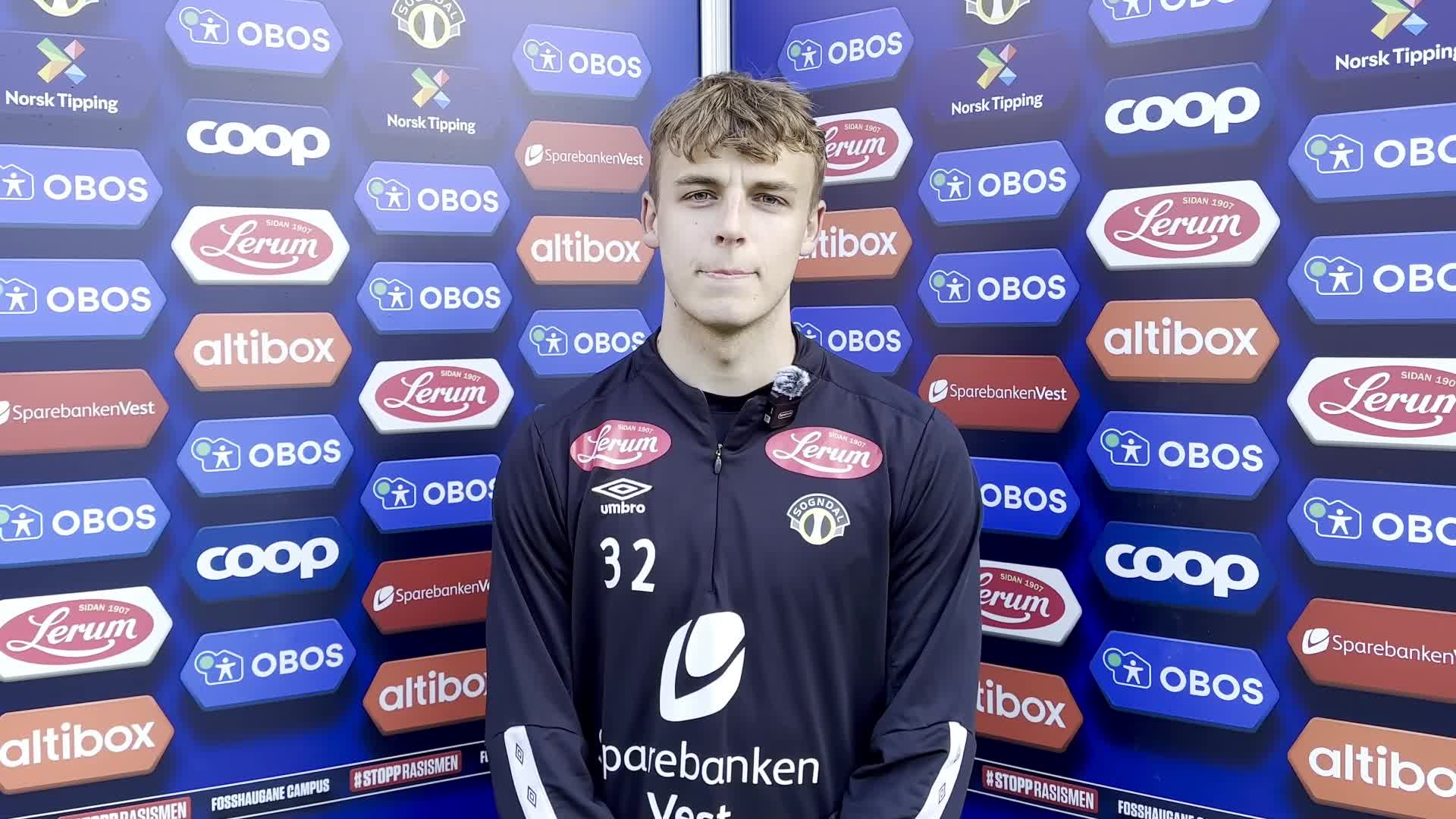 Mathias Øren før seriestarten mot Start