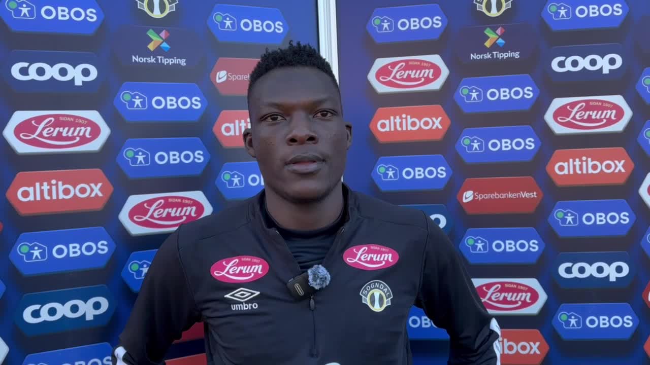 Ronney Onyango with Sogndal International